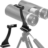 Alstar Binocular Tripod Adapter with Quick Release Camera 1/4"-20 Threading | Fits Roof&amp;Porro Binoculars, Hands-Free Viewing, Detachable Mount Aluminium, Stable Viewing, Binocular Accessory, Easy Install