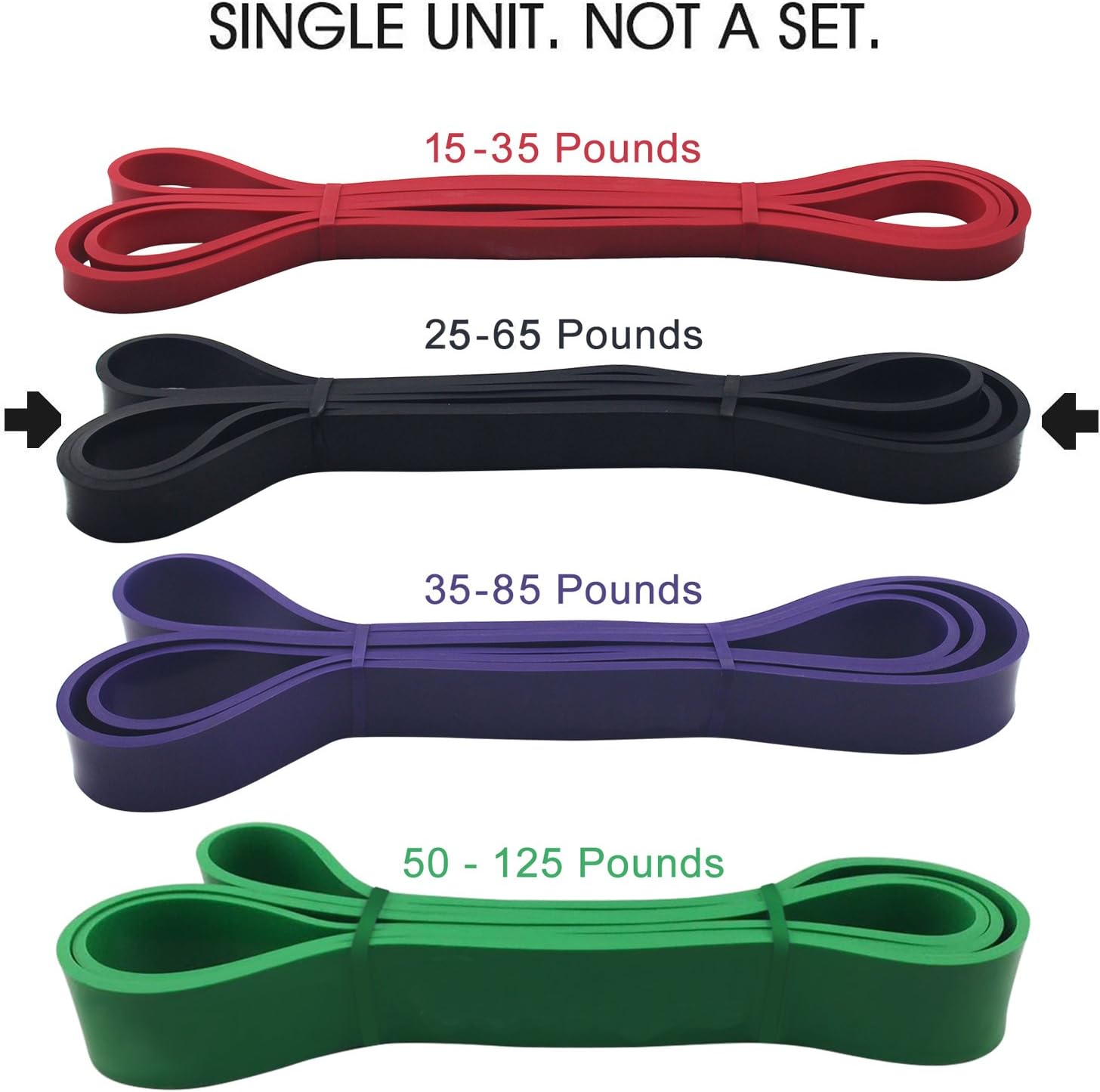 Junhope Pull-up Band - Extra Durable and Top Rated Assisted Resistance & Stretch Band - Perfect Equipment for Powerlifting, CrossFit, Physical Therapy - Fit both Men and Women
