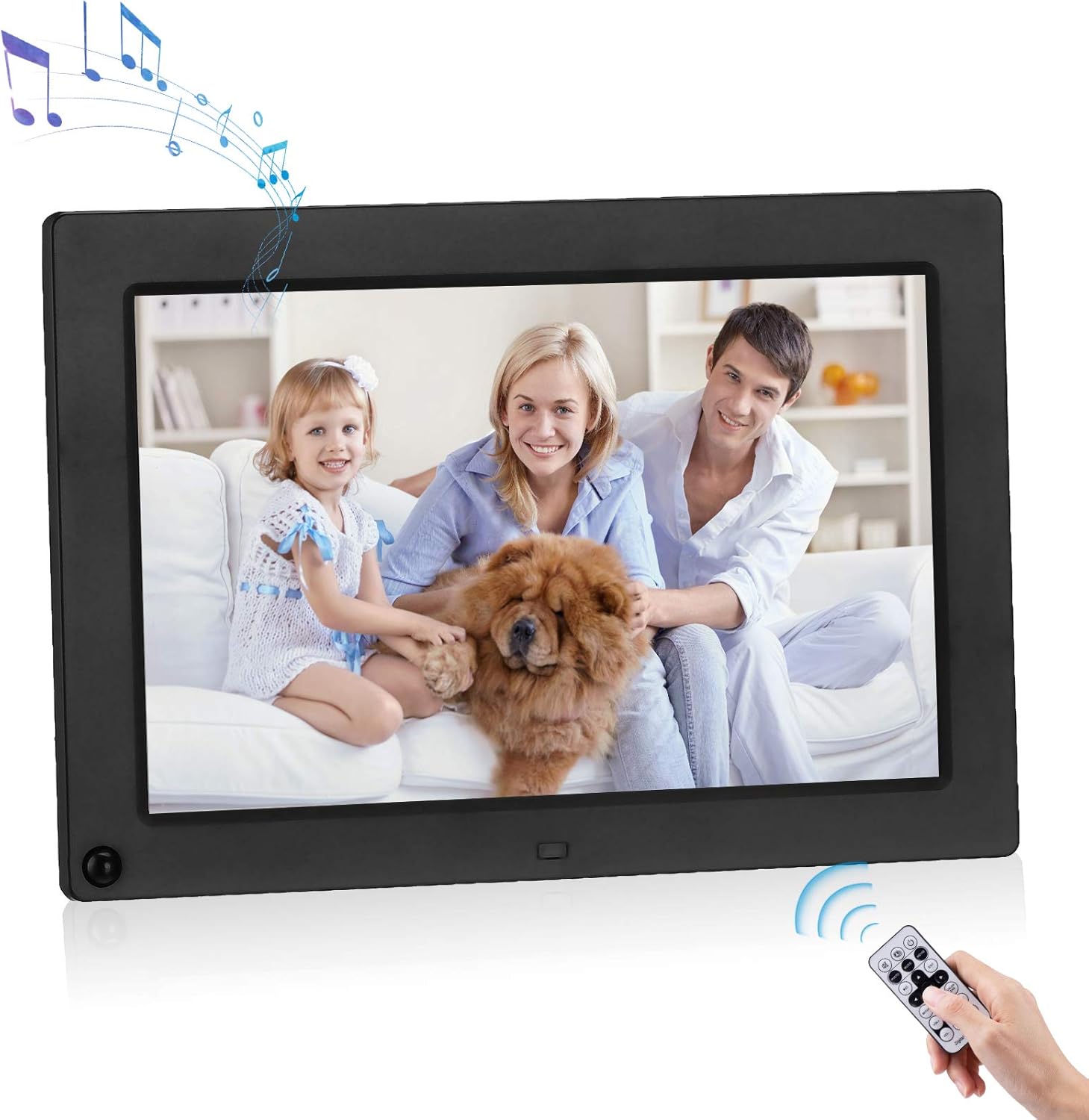 Amazon Powerextra 10 1インチ 16 10 デジタルフォトフレーム 1280 800解像度 Ips広視野角 人感センサー Usbメモリー Sdカード 写真 動画 音楽再生 時計 カレンダー アラーム機能 リモコン付き 高音質 1年保証期間 デジタルフォトフレーム 通販