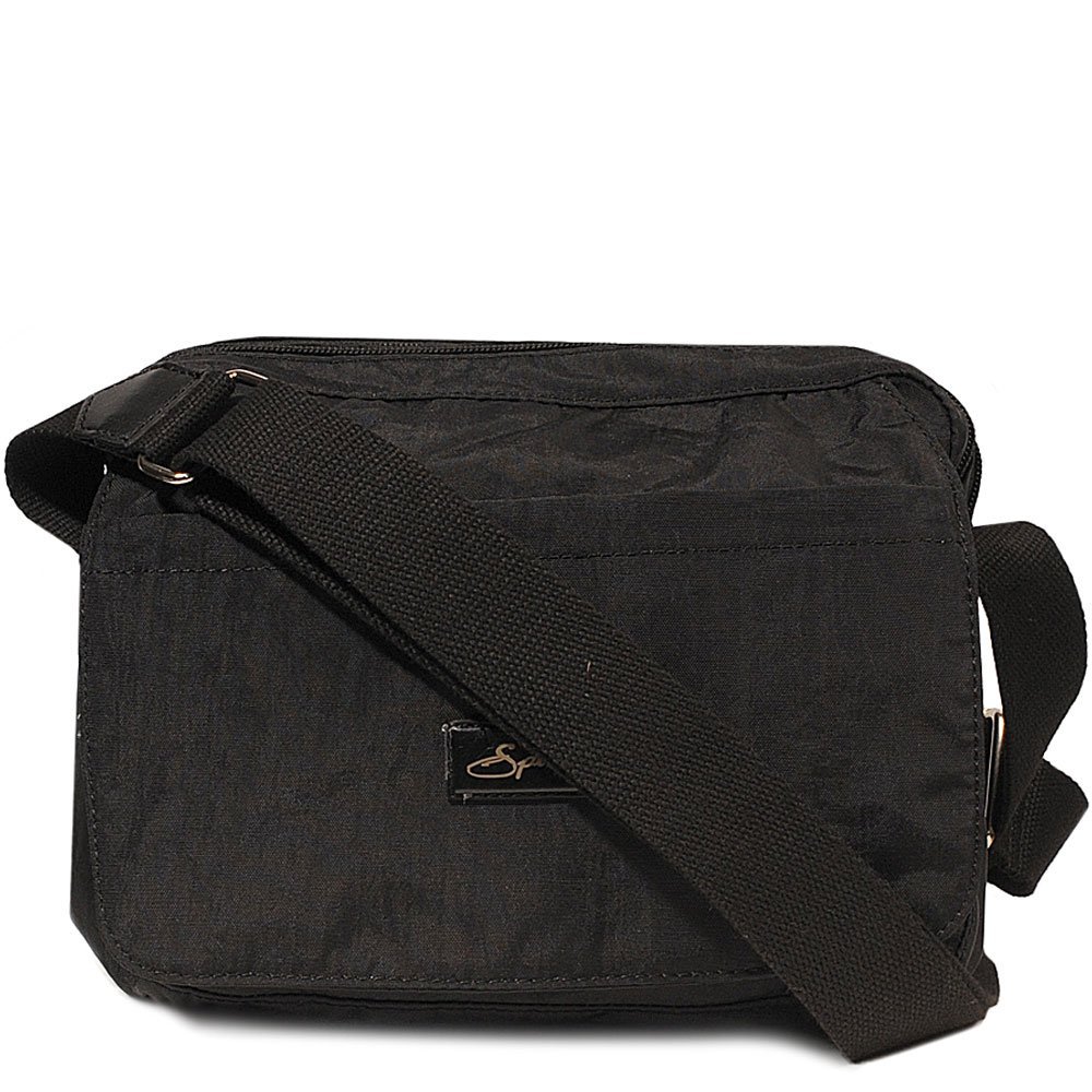SPIRIT LIGHTWEIGHT TRAVEL CROSSBODY BAG FAB COLOURS ITEM NO. 1669 (Black)