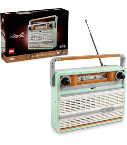 804-Piece Desk Lamp Building Blocks Set - Retro LED Model Kit For Adults & Kids 8+