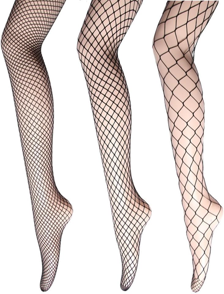 Women's High Waist Fishnet Tights Stockings - Sexy Fishnets Pantyhose for Party, Dance