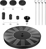 Jsdoin Solar Fountain Pump 7 Nozzles 1.5W for Garden Pond Bird Bath view 2