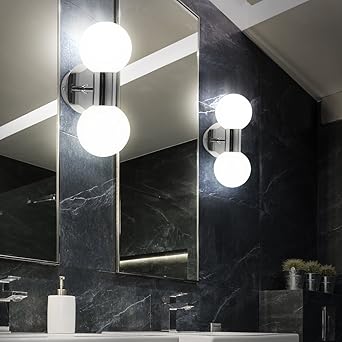 2er Set Wandlampe Badezimmer Leuchte Lampe Bad Licht Beleuchtung Spiegel Wandleuchte Amazon De Beleuchtung