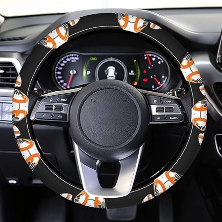 Amazon Starwars スター ウォーズ 車 ハンドルカバー 軽自動車 普通車 Puレザー 高級感 ステアリングカバー 滑らない 手触りよし グリップ感よし 四季汎用 Sサイズ 38cm ハンドルカバー 車 バイク