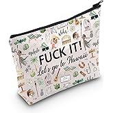 Hawaii Cosmetic Makeup Bag Hawaii Travel Gift Hawaii Travel Pouch Girls Trip to Hawaii Gift for Her Beach Lover Gift (Go to Hawaii)