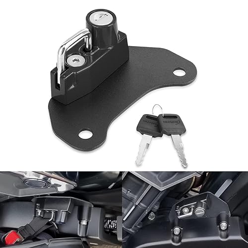 Motorcycle Helmet Lock Anti-Theft Helmet Security Lock with Keys