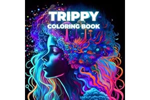 Trippy Coloring Book: 45 trippy coloring pages including Trippy Landscapes, Magic Fungi and Cosmic Beings | Stress Relief and Relaxation