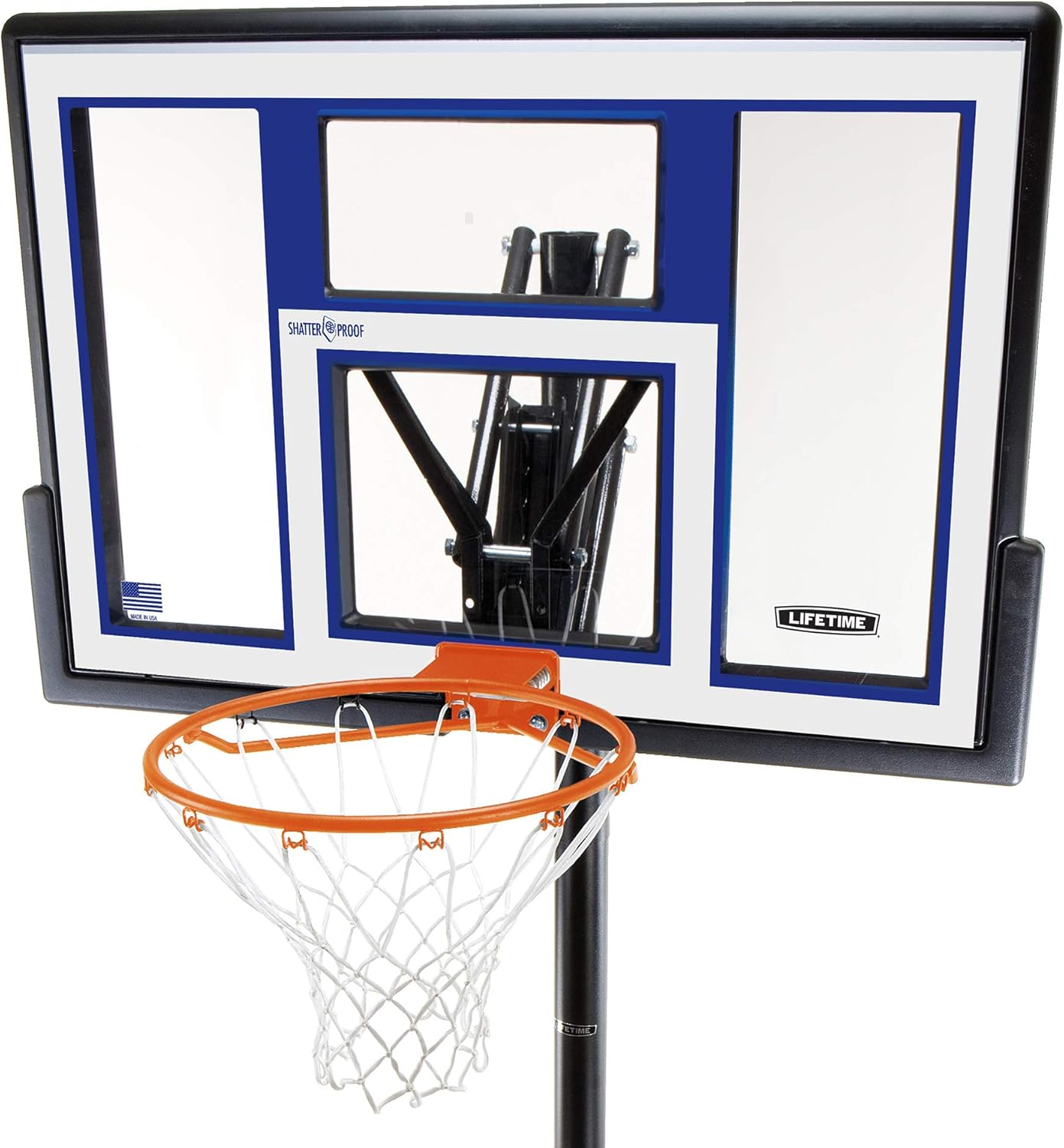 Lifetime Portable Basketball Hoop 90168 48-inch Polycarbonate Backboard System : Sports & Outdoors