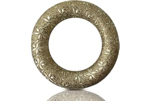 UPCEED Singing Bowl Cushion for Tibetan Singing Bowls, Handmade Silk Brocade Round Cushion Pillow for Sound Healing and Crystal Sound Bowls Accessories(Brown,6.7 Inch)