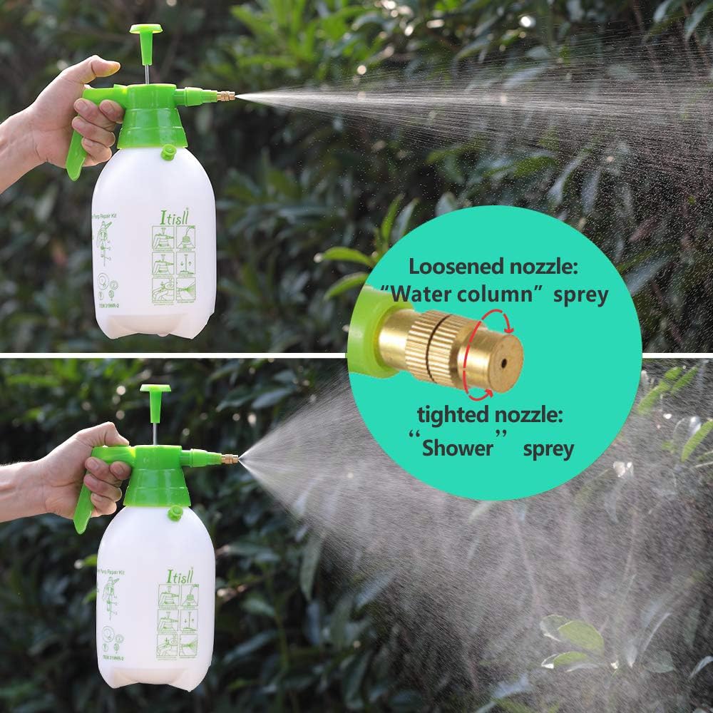 ITISLL 68oz Garden Pump Sprayer Portable Yard & Lawn Sprayer for Spraying Weeds/Watering/Home Cleaning/Car Washing 0.5 Gallon 219NR2 : Garden & Outdoor