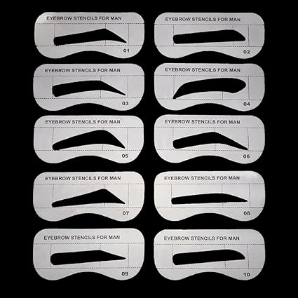 Amazon Com Jocestyle 10pcs Men S Eyebrow Shaping Stencils