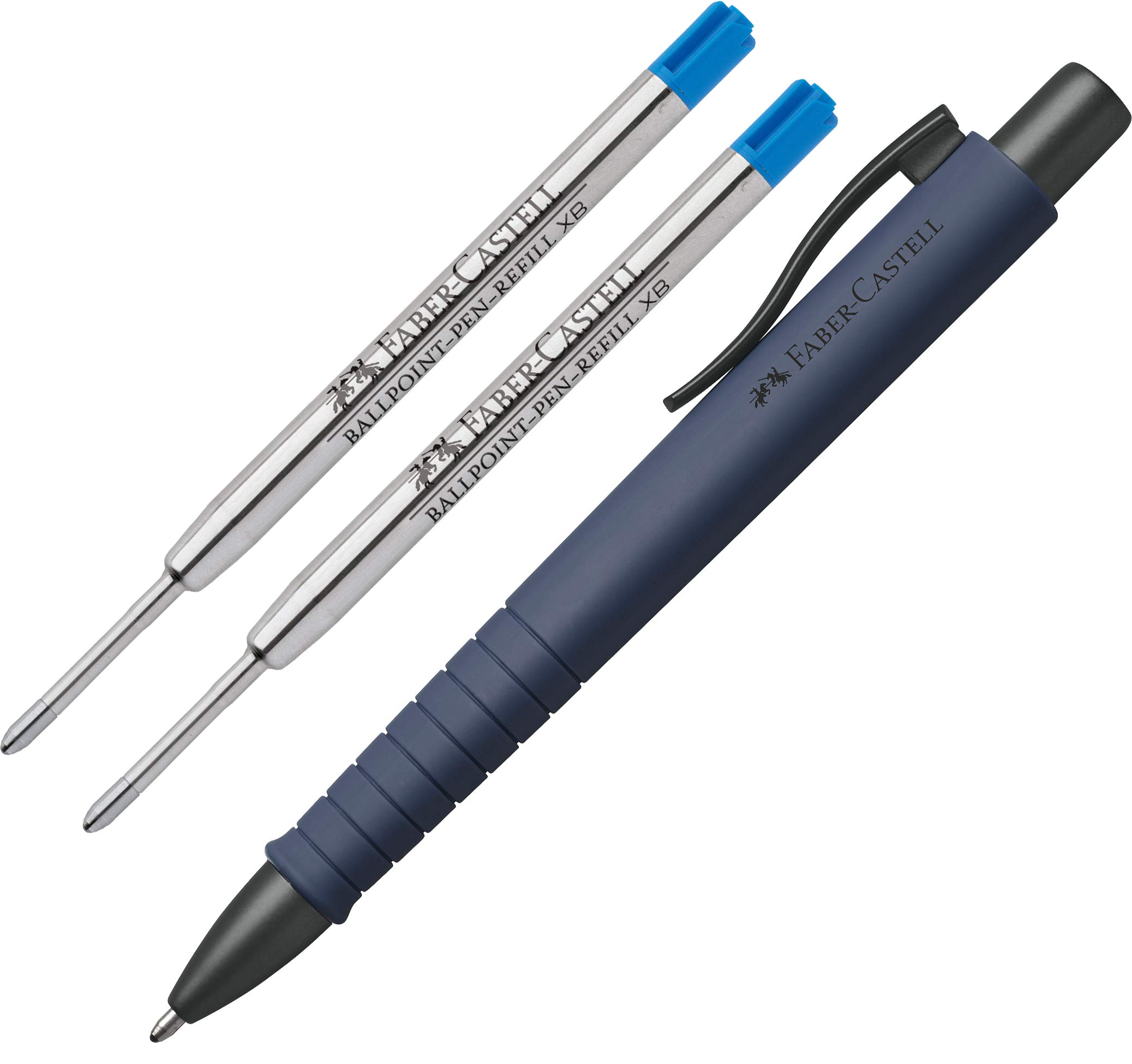 Faber-Castell Poly Ball XB Pen Urban Navy + 2 Blue XB Leads