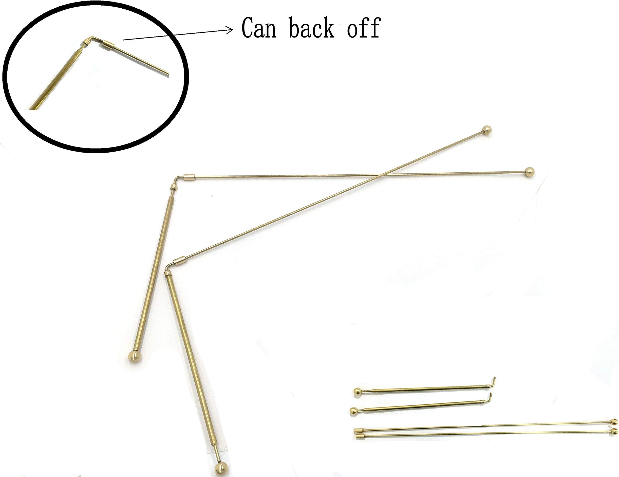 Dowsing Rod Copper with Solid Dowsing Rods One Pair- Ghost Hunting, Divining Water, Gold, Buried Items .Copper Material by The United Kingdom Heritage Industries with Gift Box …