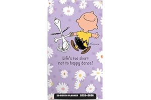 Peanuts Happy Dance: 2025-2026 28-Month Inspirational Pocket Planner