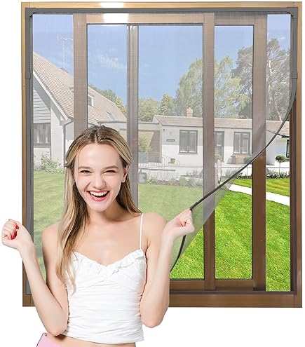Custom Size Magnetic Mosquito Screen For Windows – Anti-Insect Mesh, Easy Install, No Tools Needed