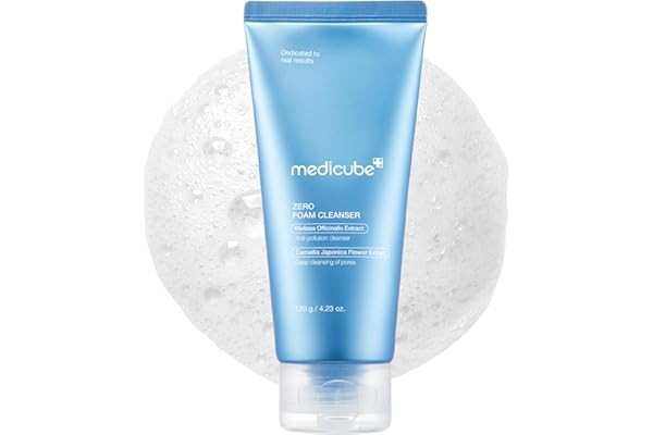Medicube Facial Cleanser Zero Foam Cleanser | Daily Gentle Cleansing Foam For Sensitive Skin | Excess Sebum Control, Hydratio
