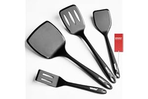 Silicone Spatula Set, 600°F Heat Resistant Silicone Spatula Turner Flipper for Cooking, Non Stick and Non Scratch Kitchen Ute