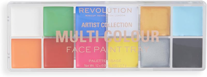 Makeup Revolution Artist Collection Face Paint Tray 12 Intensely Pigmented