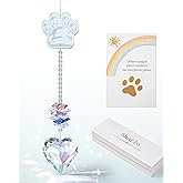 Shario Dog Memorial Gifts for Loss of Dog, Pet Memorial Gifts for Dogs, Crystal Suncatcher, Pet Loss Sympathy Gift