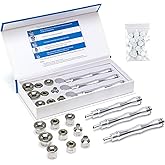 9 PCS Microdermabrasion Tips and 3 Wands,Dermabrasion Replacement Heads,Microdermabrasion Machine Accessories with Cotton Filter