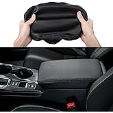 CKE for Honda Civic 2022-2026 Armrest Cover -Black (Black line) | For 11th Gen Civic with CVT, Premium Center Console Lid Protector, Prevent from Pet Paws, Scratch and Abrasion