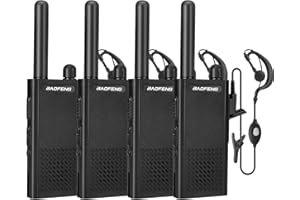Baofeng T26 Walkie Talkies Long Range, Rechargeable Li-ion Battery 16 FRS Channel Two Way Radios with Earpieces for Adults, H