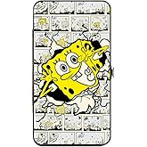 SpongeBob SquarePants unisex adults Buckle-down Hinge - Spongebob Breakthrough/Scene Blocks Wallet, Multicolor, 7 x 4 US