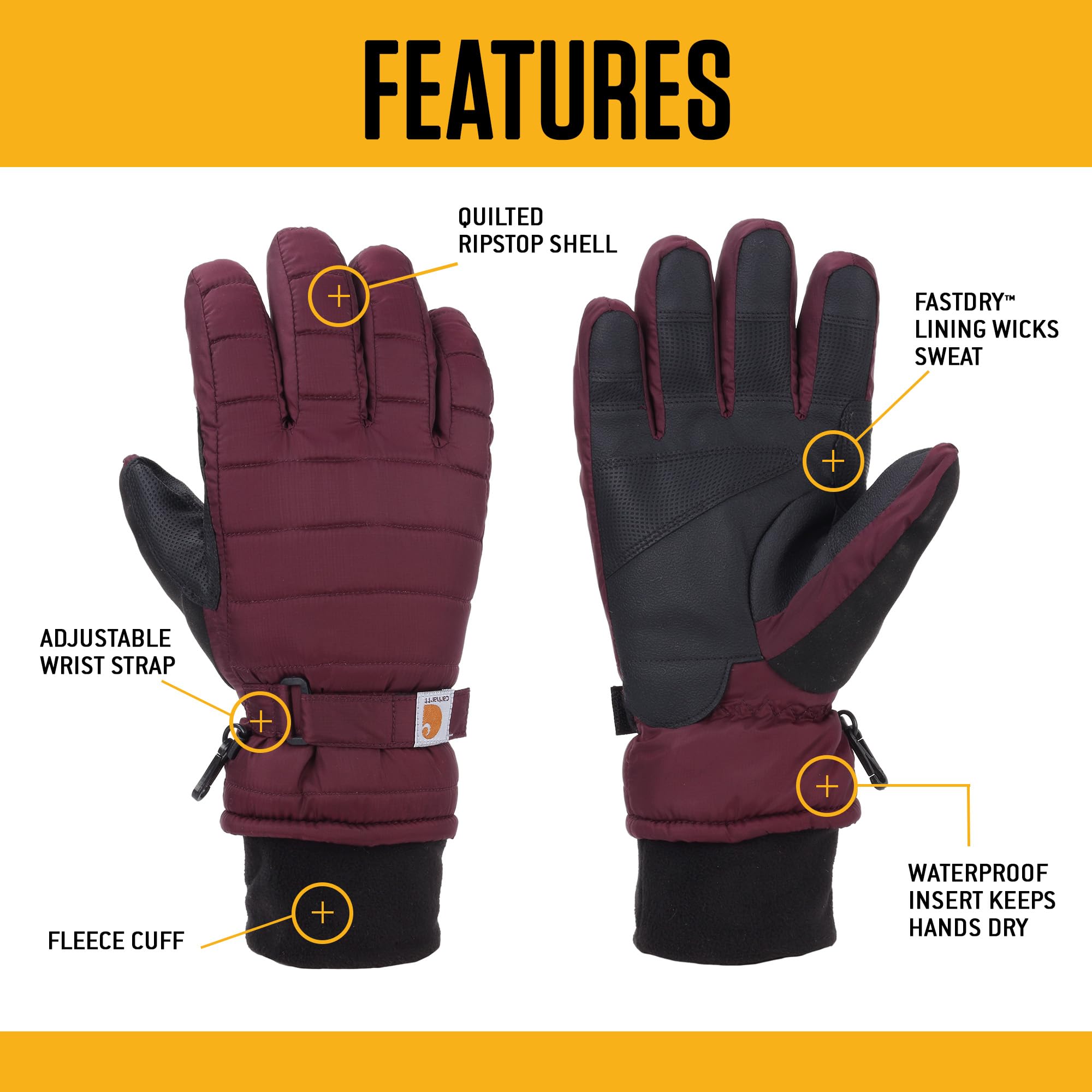 Carhartt Women's WA575 Women's Quilts Glove