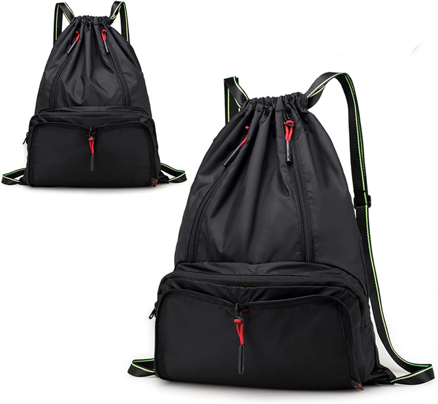 Drawstring Backpack Cinch Sack Foldable Sackpack Lightweight GymSack