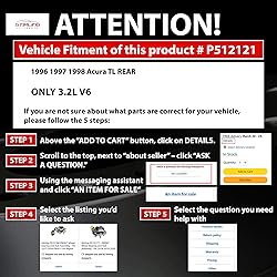 Stirling P512121PR_A696 - Pair 2 Rear Wheel Bearing
