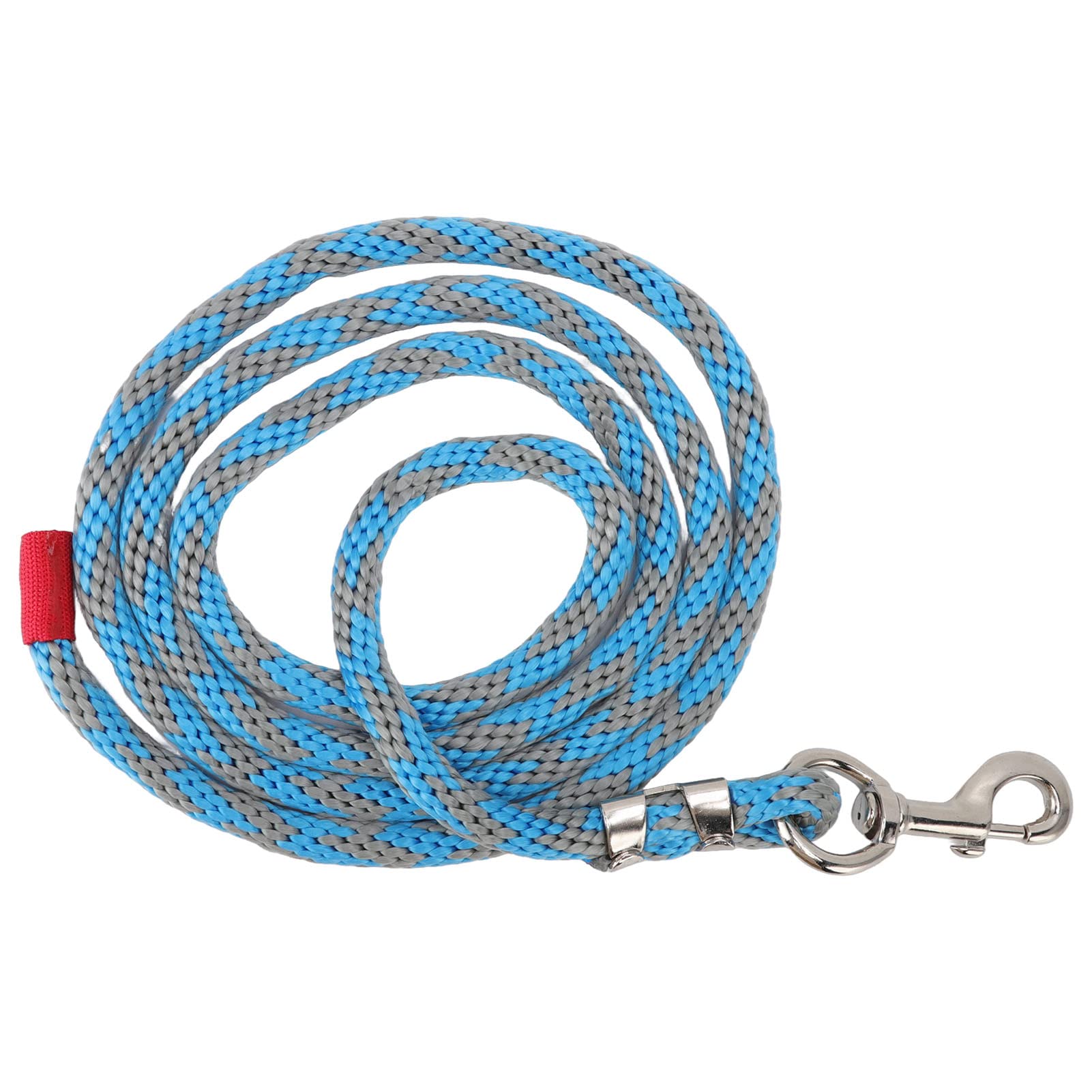 HEEPDD Nylon Horse Rope, Friction Free 13ft Long Horse Leash Rope Soft Touch for Pet for Training Blue Grey