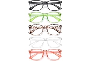 WINTOO Anti Blue Light Glasses for Women Men -5Pair Blue Light Blocking Glasses, UV400 Anti-Glare Computer Glasses Women
