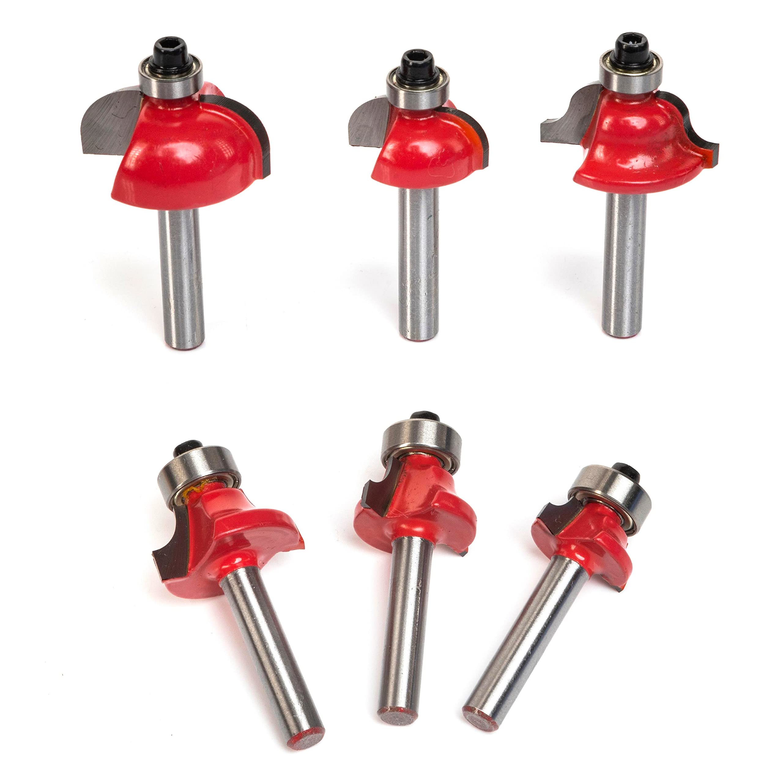 HILTEX 10108 Tungsten Carbide Router Bit Set, Woodworking Tools and