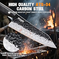 Huusk Knives from Japan Santoku knife - Hand Forged