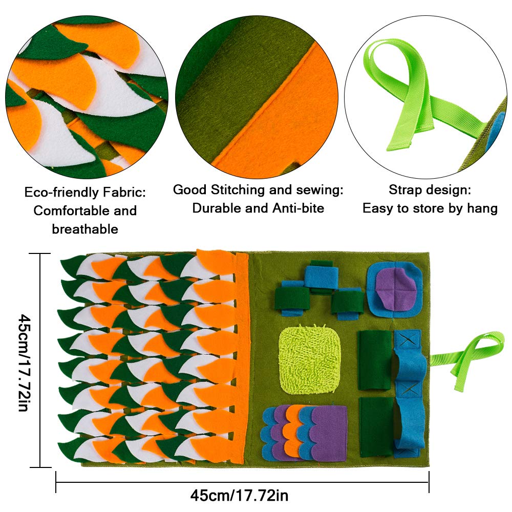 FREESOO Snuffle Mat Nosework Blanket Dog Feeding Mat Pet Training Play