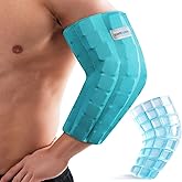 Comfcube Elbow Ice Pack Wrap for Tendonitis & Tennis Elbow, 2 Hours Long Lasting Cold Compression Flexible Ice Pack Sleeve, Pain Relief for Golfers Arm, Arthritis, Injuries