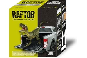 Raptor Black Urethane Spray-On Truck Bed Liner & Texture Coating, Protective Paint for Tailgates & Trucks, Vehicle Undercoating, 1 Gallon