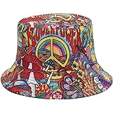 Quanhaigou Bucket Hat for Men Women,Packable Reversible Printed Sun Hats,Fisherman Outdoor Summer Travel Hiking Beach Caps