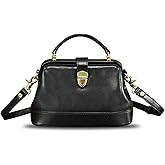 Genuine Leather Small Purses and Handbags for Women Designer Vintage Doctor Style Crossbody Bag Shoulder Satchel Phone Bag