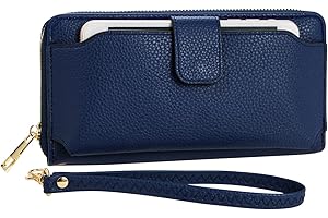 AMNF Women Wristlet Wallet with Cell Phone Holder Zip Around Handbag …