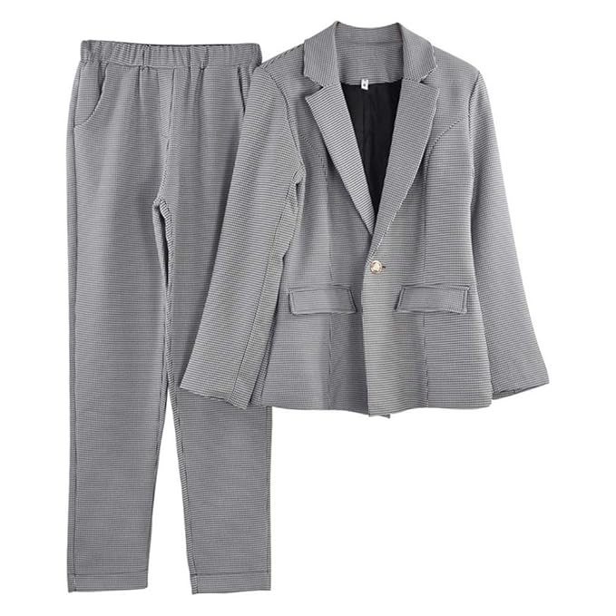 Amazon Taovkレディーススーツワンボタン2個カジュアルブレザー