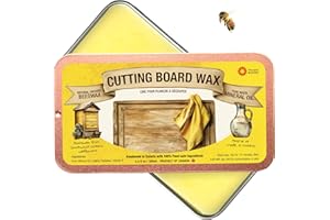 Cutting Board Wax, 3.5 fl oz (100ml), Food-safe, Made with Local Ontario Beeswax and Mineral Oil, Wood Butter and Finish