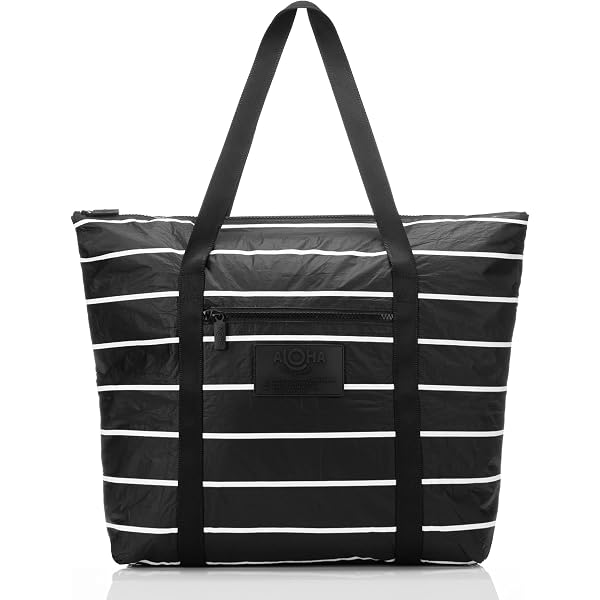 Bolso Cruzado ALOHA Collection Antisalpicaduras - Negro, Ligero, Correa Ajustable, Ideal Para Viajes Y Diario
