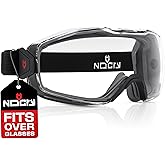 NoCry Safety Goggles Over Glasses For Men And Women — Z87.1 Anti Fog Eye Protection with Spherical Lens And Adjustable Strap