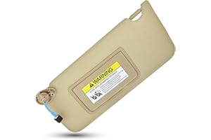 UMISHI Left Driver Side Sun Visor for Honda Accord 2008 2009 2010 2011 2012 2013 2014 2015 2016 2017, Replacement Assembly 83280-TA5-A71ZA 83280-TA5-A51ZA Beige