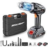 SEALIGHT Handheld Car Vacuum Wireless, Handheld Vacuum Cleaner with 21000pa High Power Suction, Two Batteries Long Endurance, 18V/120W Mini Vacuum Cleaner for Car, Home, Office