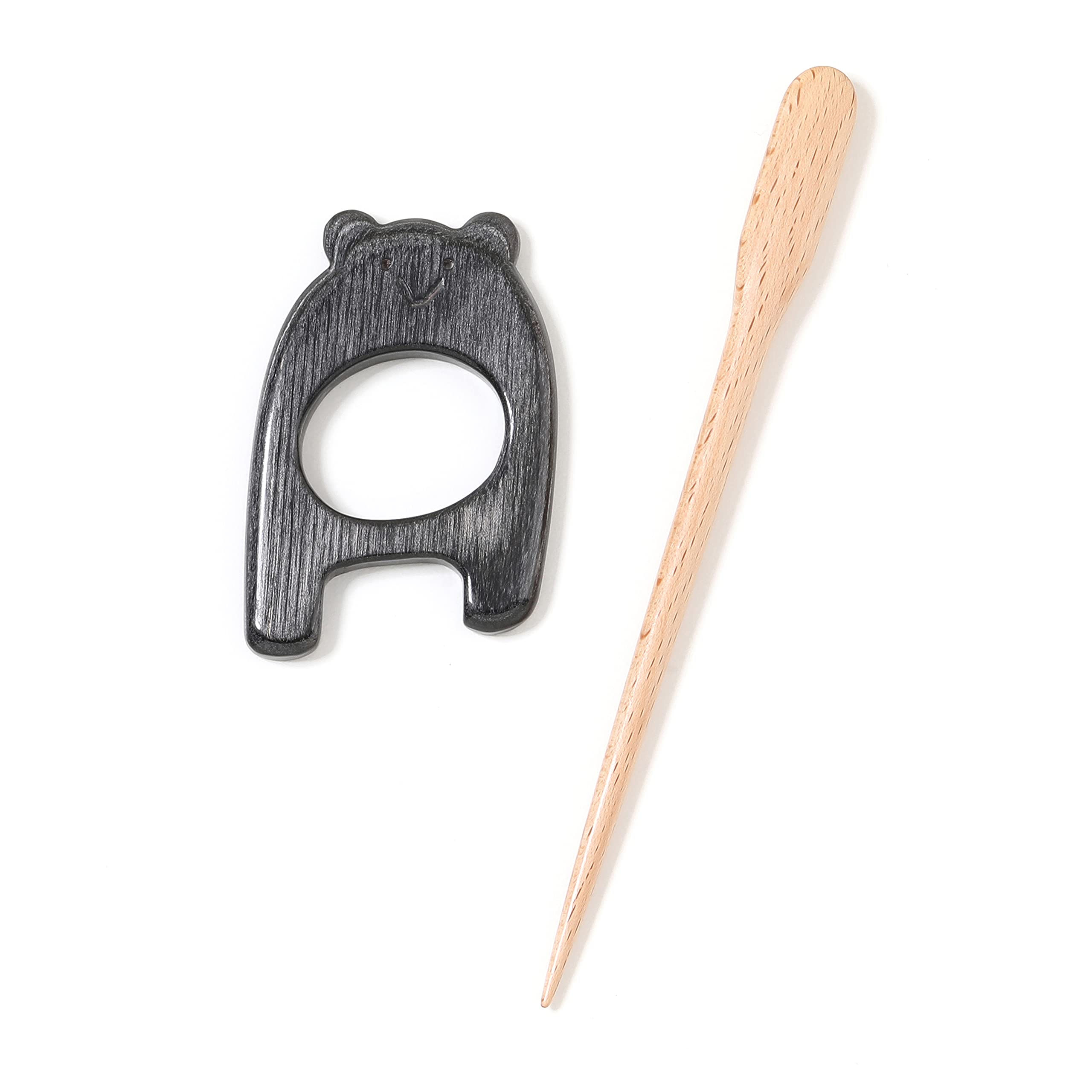 KnitPro Flora Shawl pin Lazy Bear - 3pcs, Symfonie