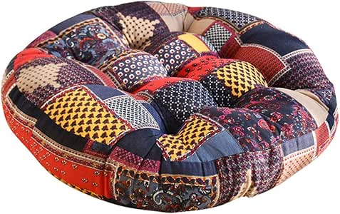 QVIVI Cojín De Silla De Lino De Algodón Cojín De Asiento Cojines De