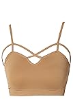 TheMogan Junior's Cross Spaghetti Strap Crop Cami